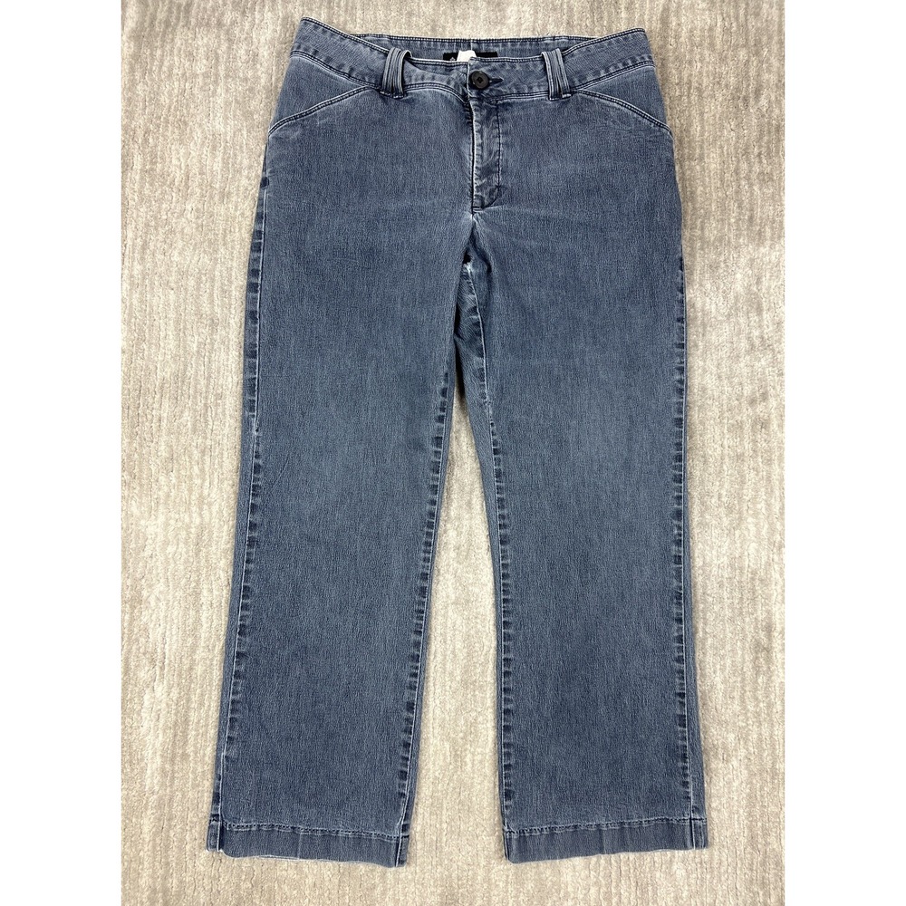 Lee Pants Womens 14 Petite‎ Blue Platinum Label Trouser Stretch Faded Mid-Rise